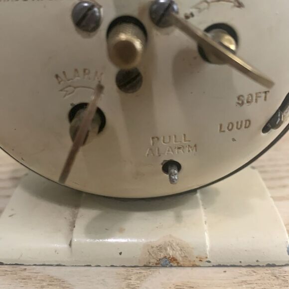 Vintage Westclox Baby Ben Bedside Alarm Clock Metal Body Plastic Face - Picture 10 of 16